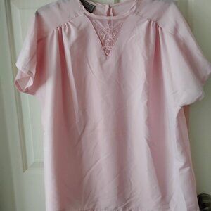 New Ladies Pink Blouse size 16